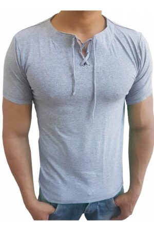 Camiseta Masculina Estilo Bata Manga Curta