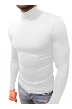 Camiseta Gola Alta Témica Proteção Uv Manga longa Poliéster Sjons